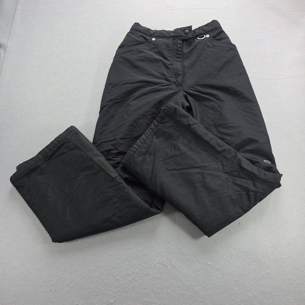Slalom Unisex Medium Black Insulated Ski Snow Pants Nylon Winter Outdoor Slopes